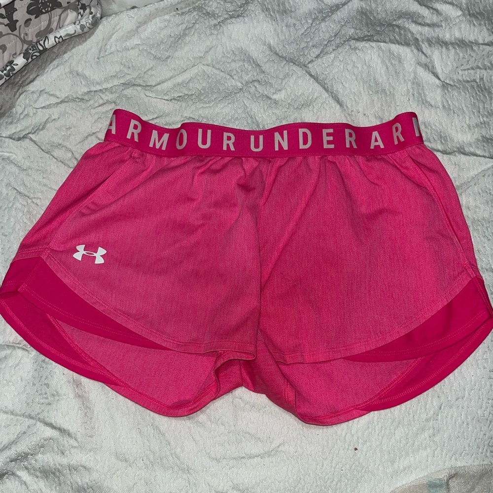 Under Armour Women's Vibrant Pink Athletic Shorts